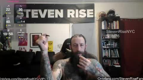Snapshot of stevenrisenyc chatting on June 2026 01:40:01 AM StevenRiseNYC online show from June 2026 01:40:01 AM