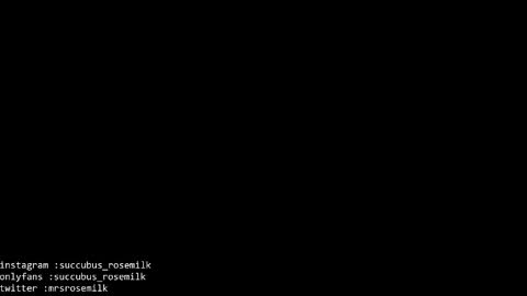 Succubus RoseMilk online show from January 2025 10:10:02 AM