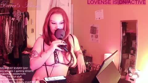 Snapshot of sweeettcherryy chatting on April 2026 05:10:02 AM Cherry B online show from April 2026 05:10:02 AM