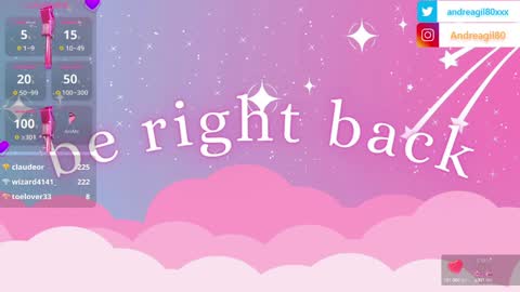 Snapshot of sweetandreagil chatting on January 2025 01:37:02 AM Andrea Cheryl GiLandreagil80 In Instagram online show from January 2025 01:37:02 AM