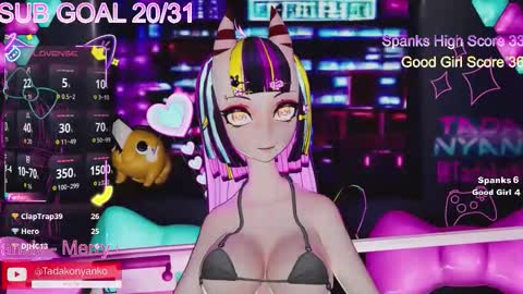 Snapshot of tadakonyanko chatting on December 2025 03:12:03 AM Tadako Nyanko online show from December 2025 03:12:03 AM