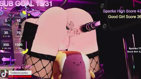 Snapshot of tadakonyanko chatting on March 2026 12:22:01 PM Tadako Nyanko online show from March 2026 12:22:01 PM