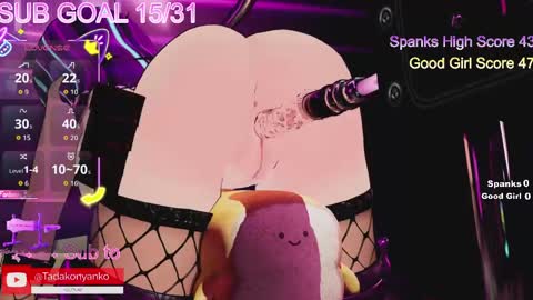 Snapshot of tadakonyanko chatting on March 2026 02:07:02 PM Tadako Nyanko online show from March 2026 02:07:02 PM