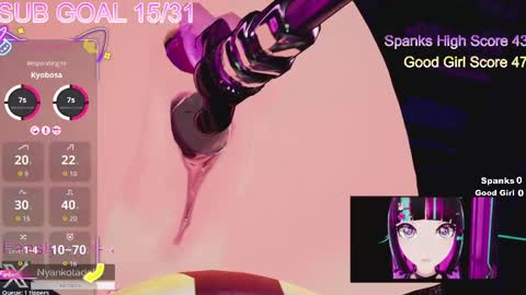 Snapshot of tadakonyanko chatting on March 2026 02:24:02 AM Tadako Nyanko online show from March 2026 02:24:02 AM