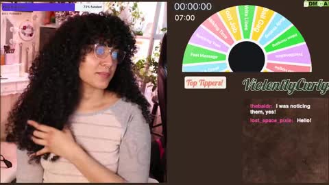 Snapshot of violentlycurly chatting on January 2025 11:06:01 PM Curly the Coin Operated Toy online show from January 2025 11:06:01 PM