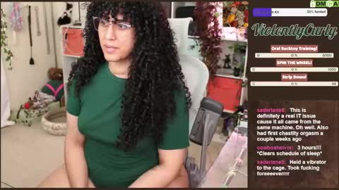 Snapshot of violentlycurly chatting on October 2025 10:21:02 PM Curly the Coin Operated Toy online show from October 2025 10:21:02 PM