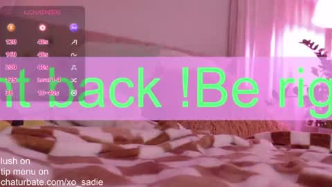 Xo Sadie online show from June 2026 07:17:01 AM