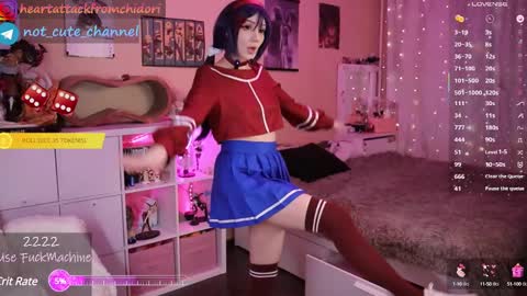 Snapshot of yourcutewaifu chatting on February 2025 01:18:02 PM Lina Fansly online show from February 2025 01:18:02 PM