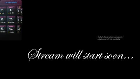 Snapshot of yours_anastasia chatting on March 2025 08:00:01 PM Anastasia online show from March 2025 08:00:01 PM