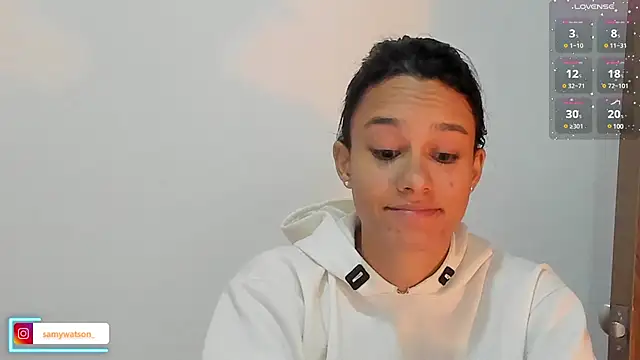 Snapshot of SamanthaWatson chatting on March 2025 02:45:01 AM SamanthaWatson online show from March 2025 02:45:01 AM