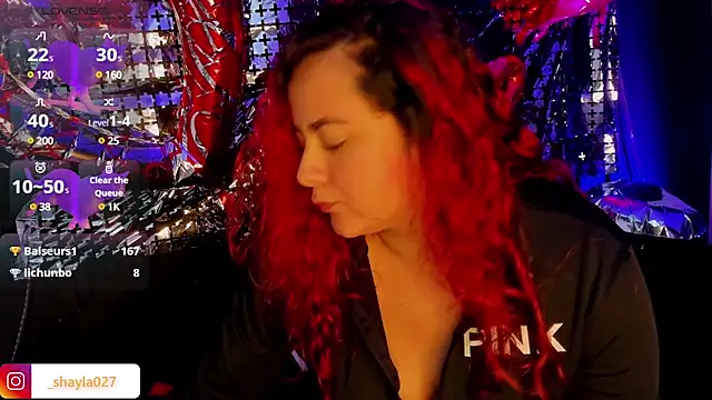 Snapshot of Shayla27 chatting on February 2025 04:44:01 PM Shayla27 online show from February 2025 04:44:01 PM