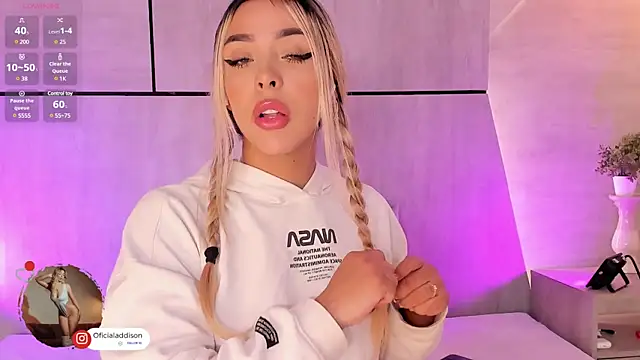 Addison baker online show from December 2024 08:04:01 PM