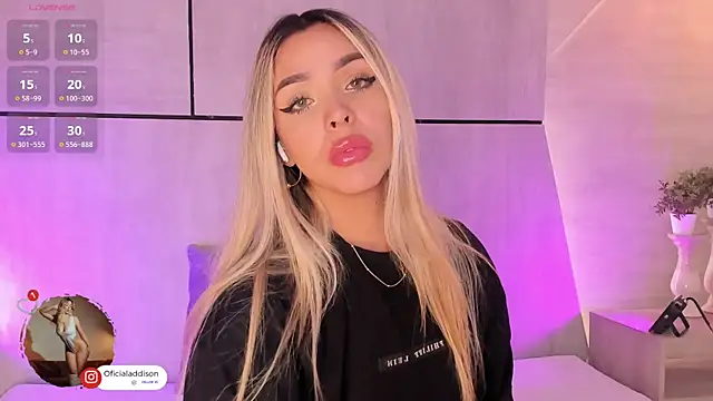 Addison baker online show from January 2025 07:50:02 PM