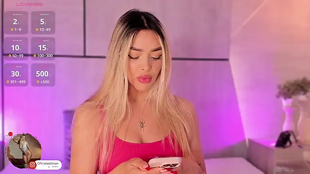 Addison baker online show from January 2025 07:59:02 PM