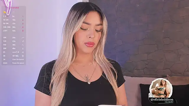 Addison baker online show from February 2025 07:38:01 PM