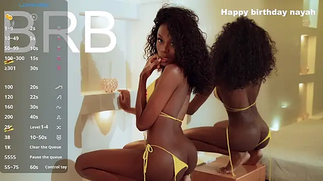 Snapshot of Nayah_Dussa1 chatting on December 2024 09:38:02 PM Nayah Dussa1 online show from December 2024 09:38:02 PM