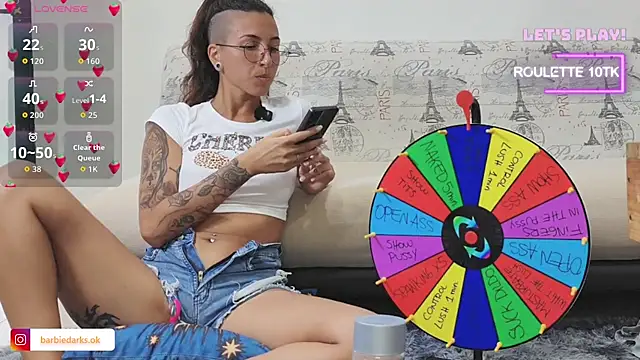 Snapshot of BarbieDarksOk chatting on October 2025 07:42:02 PM BarbieDarksOk online show from October 2025 07:42:02 PM