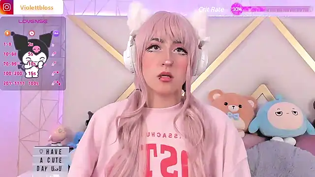 Violettbloss online show from February 2025 09:15:01 PM