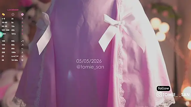 Snapshot of tomie_san chatting on May 2026 11:07:01 AM tomie san online show from May 2026 11:07:01 AM