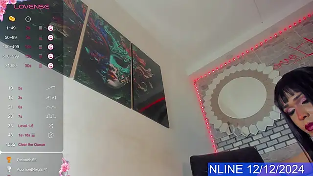 Naughty Lizeth online show from December 2024 01:04:01 AM