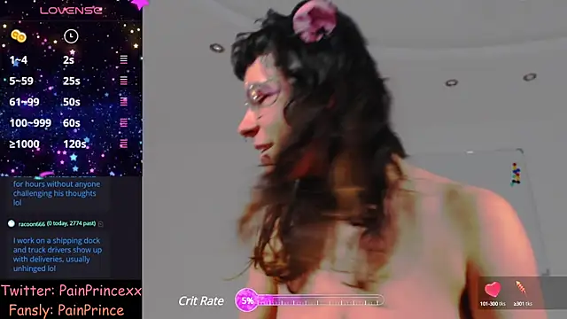 pain princee online show from December 2024 03:10:01 PM