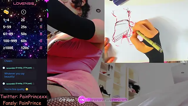 pain princee online show from December 2024 06:17:01 PM