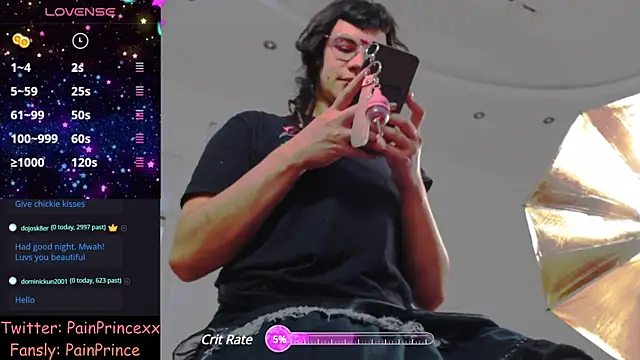 pain princee online show from December 2024 03:05:01 PM