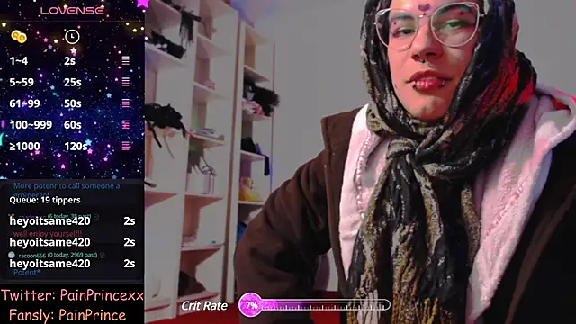 pain princee online show from December 2024 12:16:01 AM