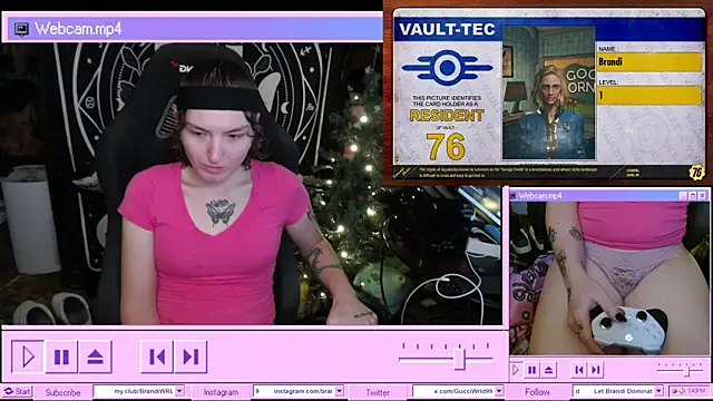 BrandiWRLD 999 online show from January 2025 07:42:01 PM