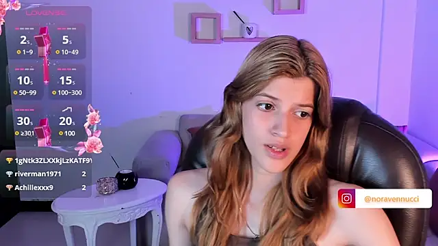 Snapshot of Nora_Vennucci chatting on February 2025 11:50:01 PM Nora Vennucci online show from February 2025 11:50:01 PM