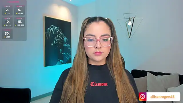 AllisonRogersX online show from April 2026 11:24:01 PM