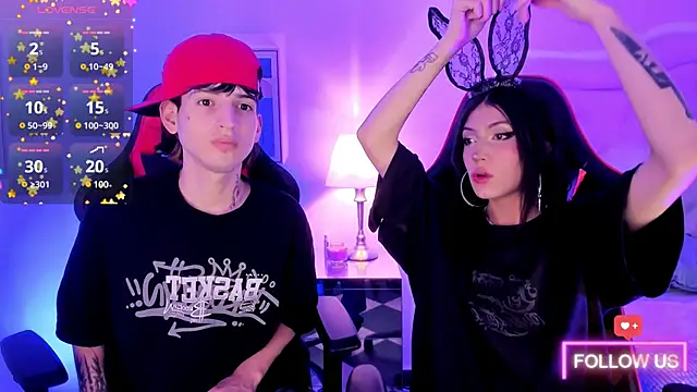 Snapshot of sett_and_gwen chatting on February 2025 06:24:02 AM sett and gwen online show from February 2025 06:24:02 AM