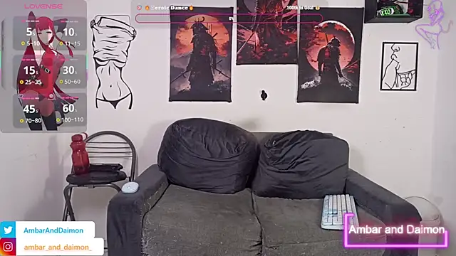 Ambar and daimon  online show from October 2025 04:08:01 PM