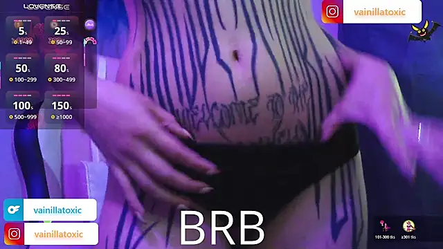 vainilla doll online show from February 2026 12:59:01 AM