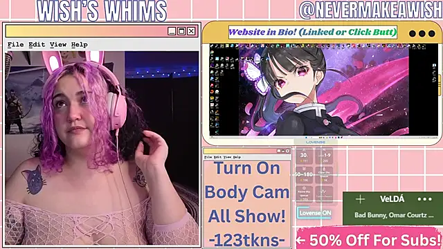 nevermakeawish online show from May 2026 10:23:01 AM