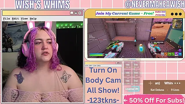 nevermakeawish online show from May 2026 10:36:01 AM