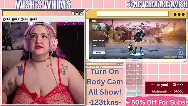 nevermakeawish online show from May 2026 10:30:01 AM