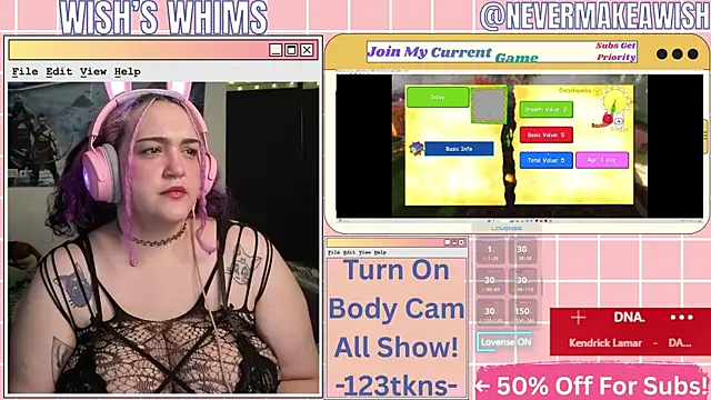 nevermakeawish online show from May 2026 09:58:02 AM