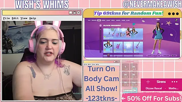 nevermakeawish online show from June 2026 08:08:01 AM