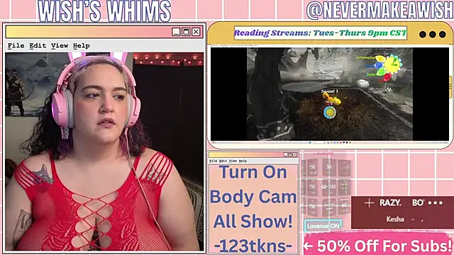 nevermakeawish online show from July 2026 10:19:01 AM