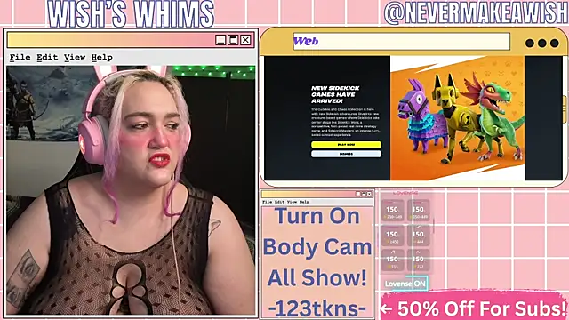 nevermakeawish online show from July 2026 10:24:01 AM