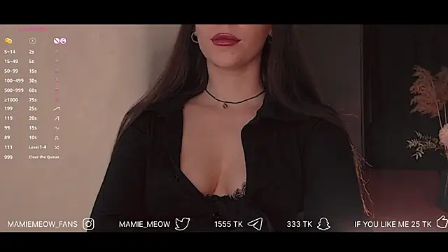 Snapshot of Mamiemeow chatting on February 2025 02:48:01 PM Mamiemeow online show from February 2025 02:48:01 PM