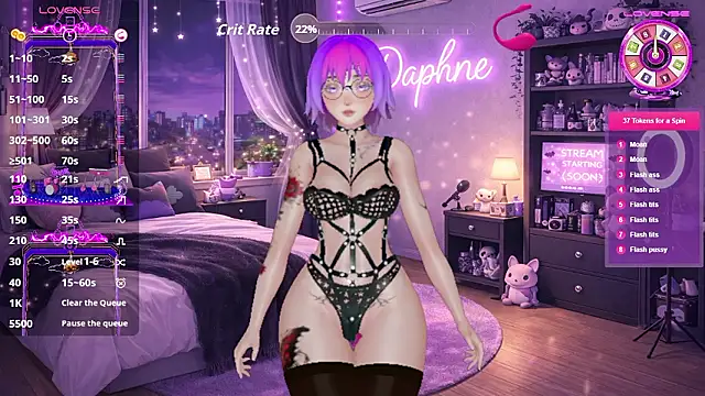 Muse Daphne online show from January 2026 09:09:01 PM