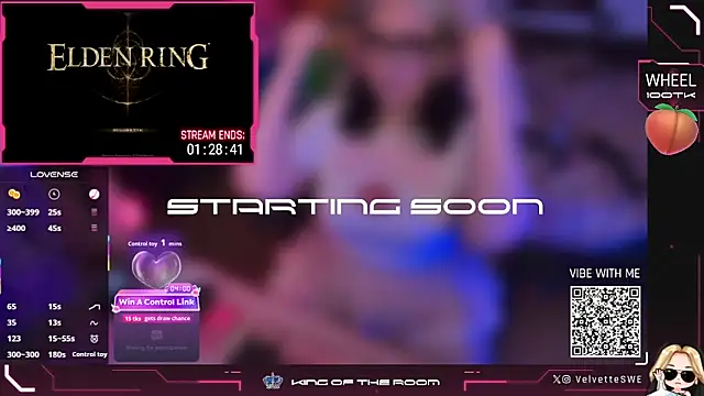 VelvetteSWE online show from May 2026 09:01:01 PM