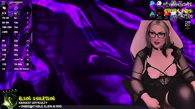 VelvetteSWE online show from May 2026 06:04:02 PM