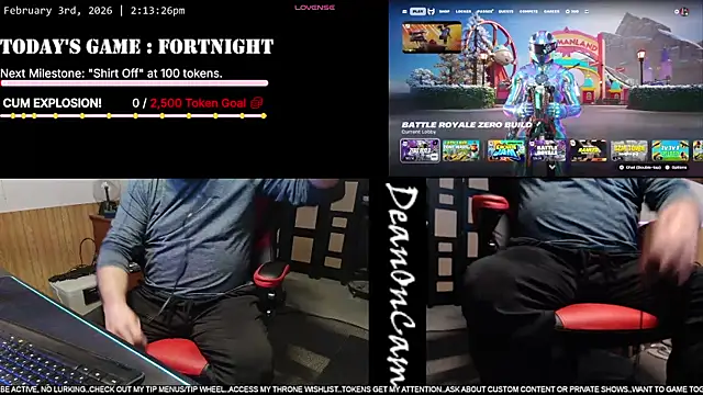 Snapshot of DeanonCam chatting on February 2026 08:14:02 PM DeanonCam online show from February 2026 08:14:02 PM