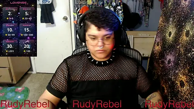 Snapshot of RudyRebel chatting on February 2026 08:08:02 PM RudyRebel online show from February 2026 08:08:02 PM
