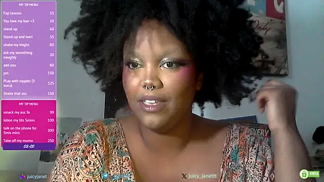 juicy janet online show from March 2026 06:22:01 PM