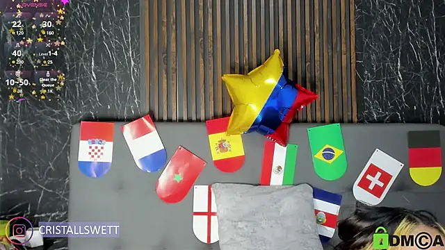 Cristall swett online show from June 2026 06:58:01 PM
