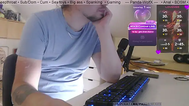 Snapshot of Panda-WolfX chatting on July 2026 03:09:01 PM Panda-WolfX online show from July 2026 03:09:01 PM